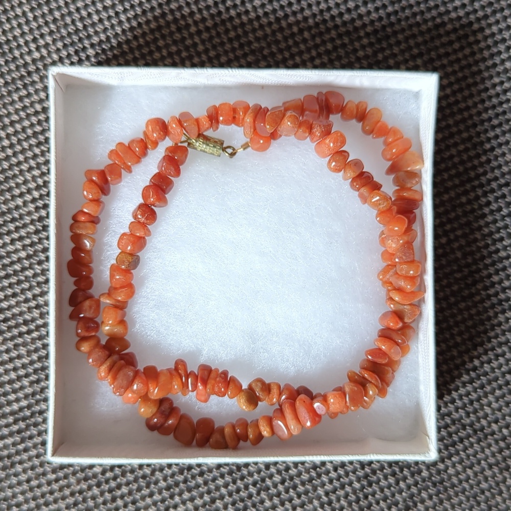 Red Aventurine Necklace - 18"